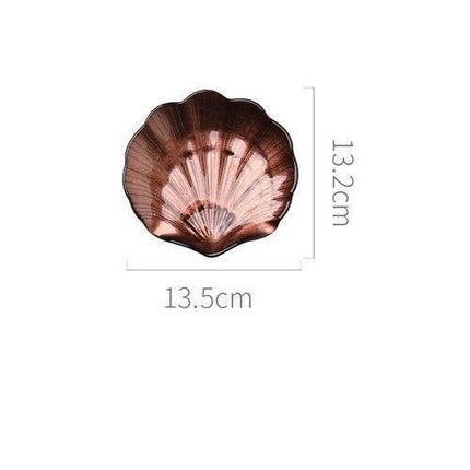 Sophisticated Seashell Glass Plate Set: Transform Your Dining Experience with European Elegance - Très Elite