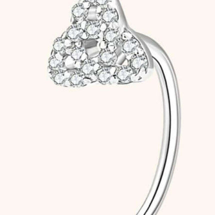 Sophisticated Silver Stud Earrings with Lab-Created Diamonds - Classic Elegance