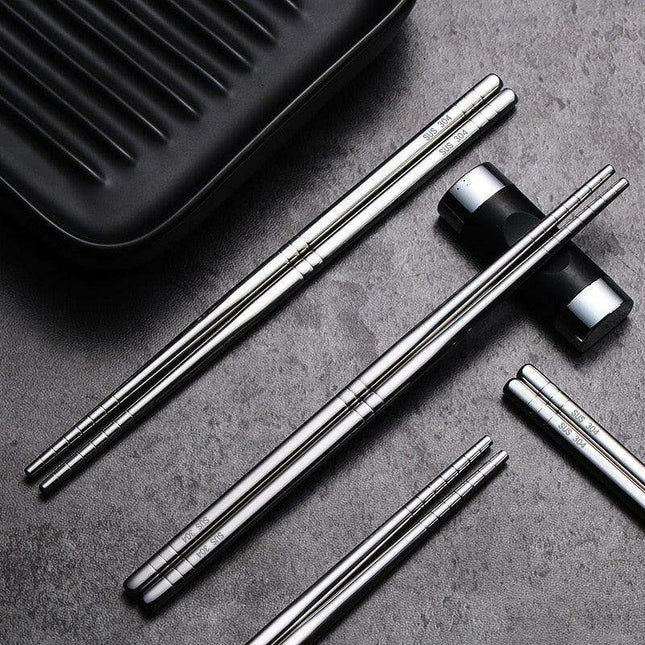 Sophisticated Stainless Steel Chopstick Collection: Enhance Your Dining Experience