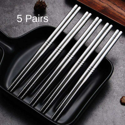 Sophisticated Stainless Steel Chopstick Collection: Enhance Your Dining Experience