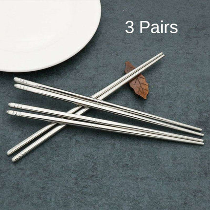 Sophisticated Stainless Steel Chopstick Collection: Enhance Your Dining Experience