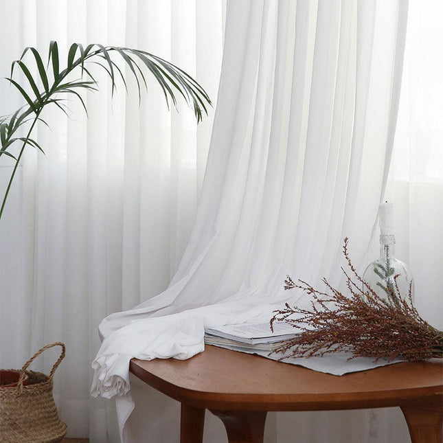 Sophisticated White Sheer Curtains for a Chic Home Ambiance