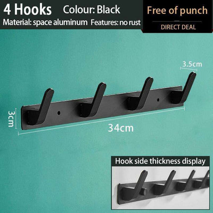 Space-Saving Aluminum Hook Organizer: Efficient and Stylish Storage for Any Room - Très Elite