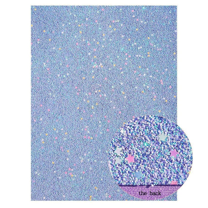 Sparkling Chunky Glitter Faux Leather Craft Sheets - A4 Size for Stunning DIY Projects - Très Elite