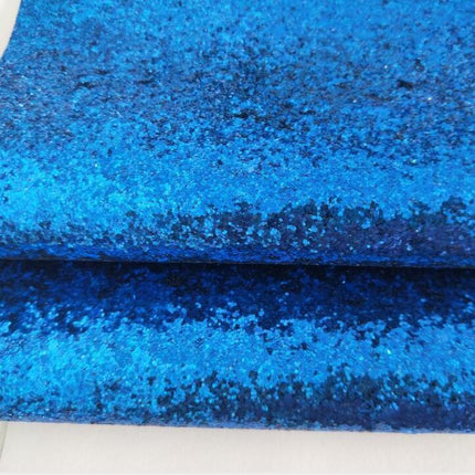 Sparkling Chunky Glitter Faux Leather Sheet - Ideal for Creative DIY Projects