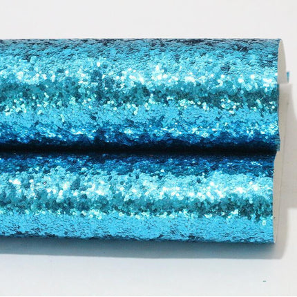 Sparkling Chunky Glitter Faux Leather Sheet - Ideal for Creative DIY Projects