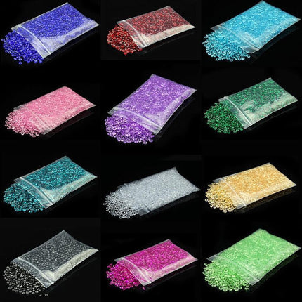 Sparkling Clear Acrylic Crystal Gemstones - 2000-Piece Set for Elegant Event Decoration - Très Elite