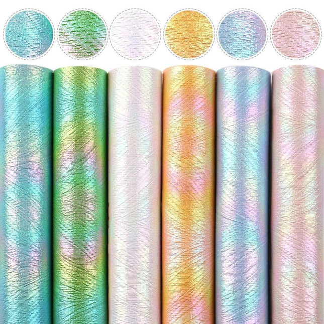 Sparkling Faux Leather DIY Craft Kit: Shimmering Fabric Collection for Creative Projects