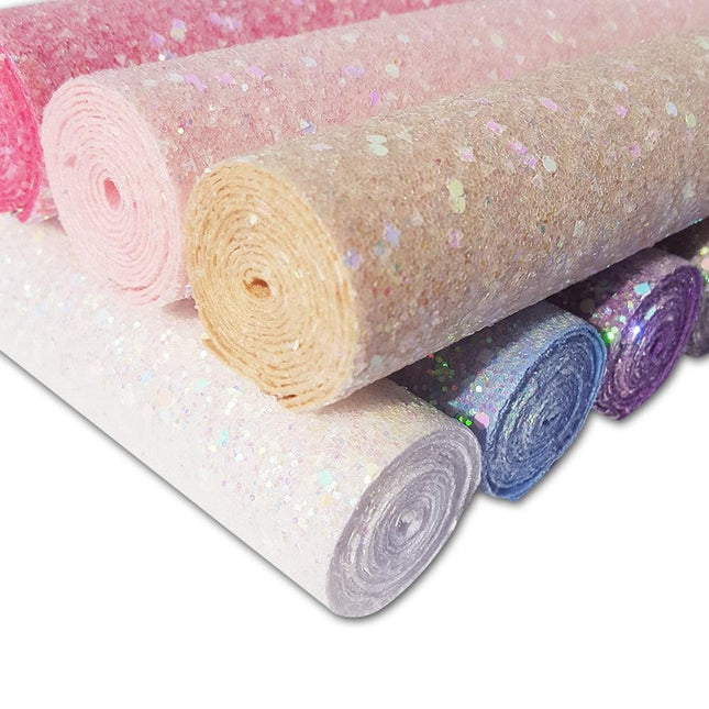 Sparkling Glitter Leather Craft Roll: Illuminate Your DIY Creations