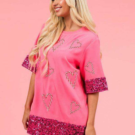 Sparkling Love Long Sleeve Tee for Women - Très Elite