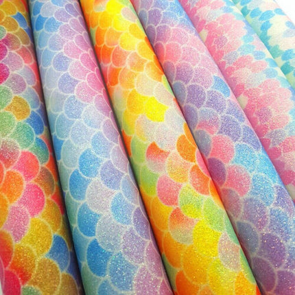 Sparkling Mermaid Glitter Fabric for Enchanting DIY Creations! - Très Elite