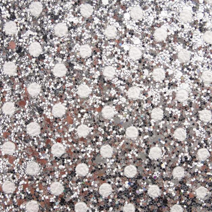 Sparkling Polka Dot Faux Leather Craft Sheets - Glamorous Creative Essentials - Très Elite