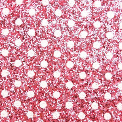 Sparkling Polka Dot Faux Leather Craft Sheets - Glamorous Creative Essentials - Très Elite