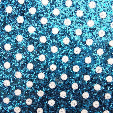 Sparkling Polka Dot Faux Leather Craft Sheets - Glamorous Creative Essentials - Très Elite