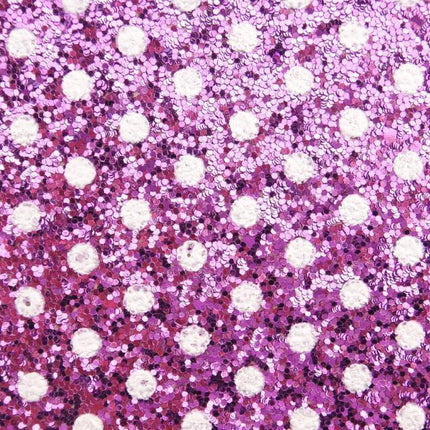 Sparkling Polka Dot Faux Leather Craft Sheets - Glamorous Creative Essentials - Très Elite