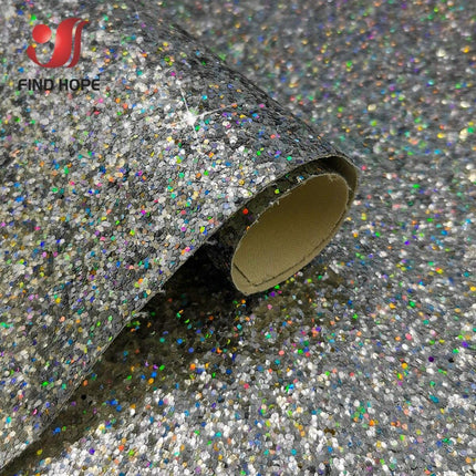 Sparkling Rainbow Luxury Vinyl Leather Fabric - Essential for Creative Crafters - Très Elite