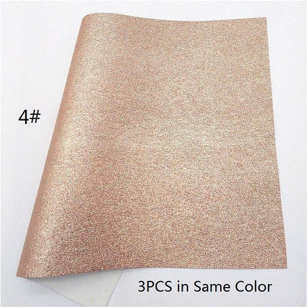 Sparkling Rose Gold Glitter Leather Crafting Sheet - Transform Your DIY Projects with Elegance - Très Elite