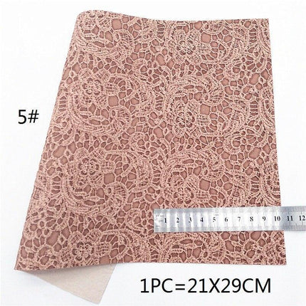 Sparkling Rose Gold Glitter Leather Crafting Sheet - Transform Your DIY Projects with Elegance - Très Elite