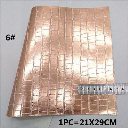 Sparkling Rose Gold Glitter Leather Crafting Sheet - Transform Your DIY Projects with Elegance - Très Elite