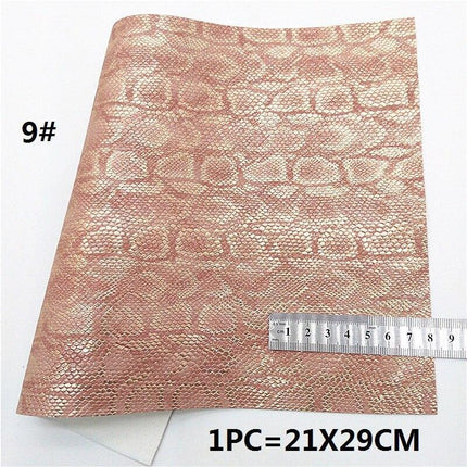 Sparkling Rose Gold Glitter Leather Crafting Sheet - Transform Your DIY Projects with Elegance - Très Elite