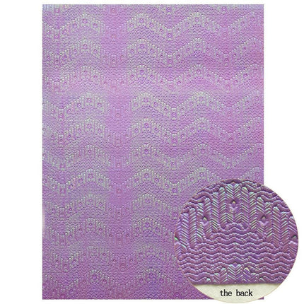 Sparkling Violet Faux Leather Fabric - A Must-Have for Dazzling DIY Projects