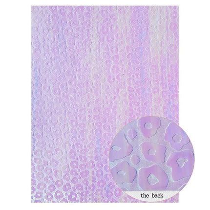 Sparkling Violet Faux Leather Fabric - A Must-Have for Dazzling DIY Projects