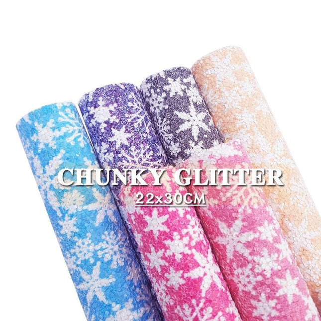 Sparkling Winter Wonderland Leather Crafting Sheets - Essential for DIY Projects