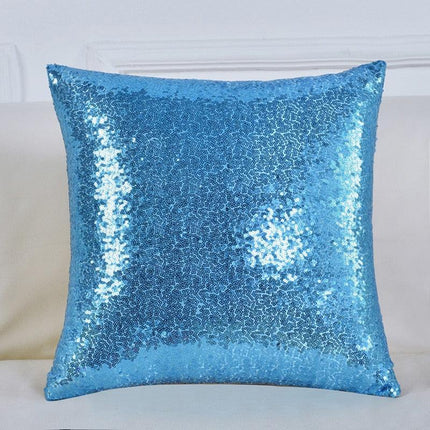 Sparkling Yellow Sequin Cushion Cover - Très Elite