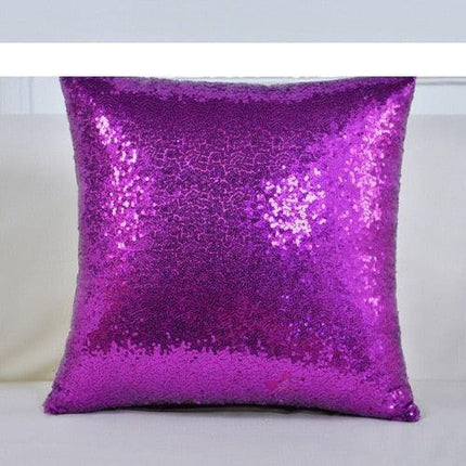 Sparkling Yellow Sequin Cushion Cover - Très Elite