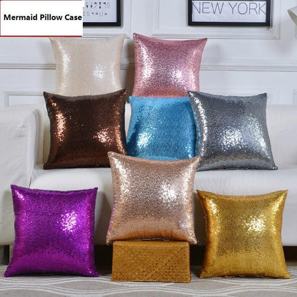 Sparkling Yellow Sequin Cushion Cover - Très Elite