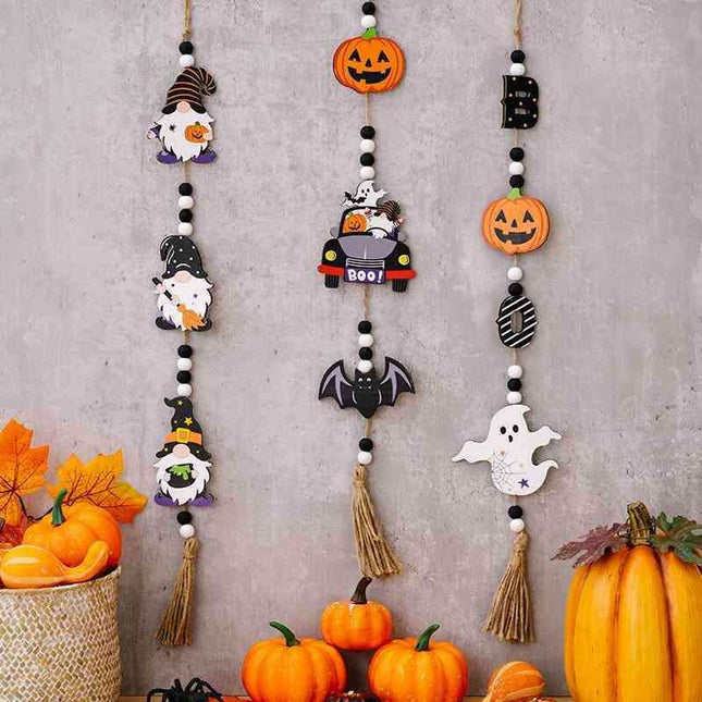Spooky Haunted House Trio Hanging Ornaments for Halloween Decor