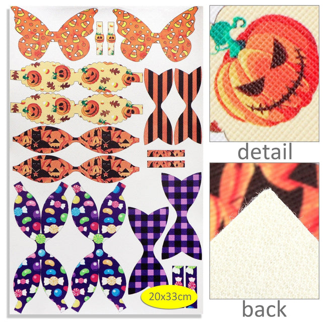 Spooky Season Cartoon Leather DIY Craft Kit: Creative Project Bundle