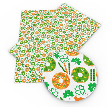 St. Patrick's Day Faux Leather Crafting Sheet - Creative Hair Bow Kit - Très Elite