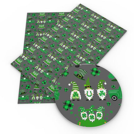 St. Patrick's Day Faux Leather Crafting Sheet - Creative Hair Bow Kit - Très Elite
