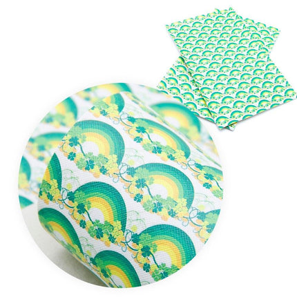 St. Patrick's Day Faux Leather Crafting Sheet - Creative Hair Bow Kit - Très Elite