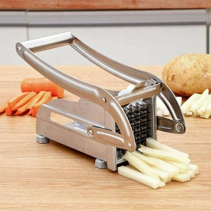 Stainless Steel Potato Cutter - Quick and Efficient French Fry Slicing Tool for Effortless Meal Prep