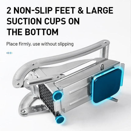 Stainless Steel Potato Cutter - Quick and Efficient French Fry Slicing Tool for Effortless Meal Prep - Très Elite