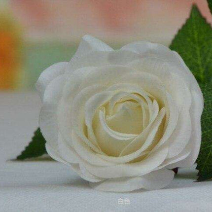 Stunning 50-Piece Realistic Faux Rose Bouquet - Perfect for Home & Wedding Decor - Très Elite