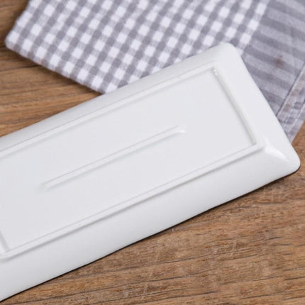 Stunning 9.8-Inch Rectangular Japanese Ceramic Sushi Platter - Très Elite
