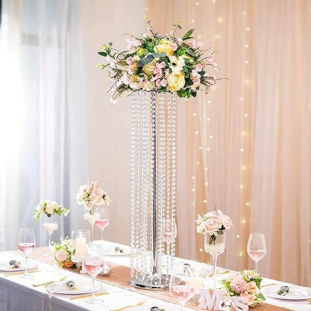 Stunning Acrylic Crystal Centerpiece for Weddings and Events | 110cm Height