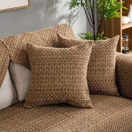 Stylish 3D Cotton Sofa Slipcover Set with Matching Pillowcase and Armrest Towel - Très Elite