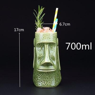 Stylish 450ml Tiki Mug for Cocktails, Beer, and Wine Enthusiasts- Très Elite- Très Elite