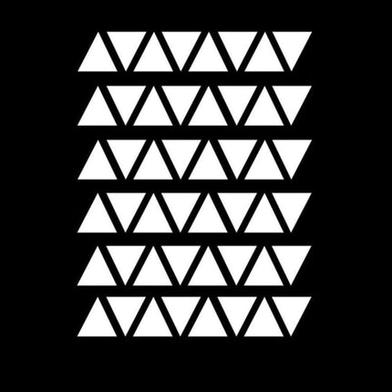 Stylish 48-Piece Geometric Triangle Wall Decals Set..