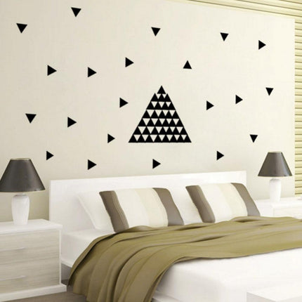 Stylish 48-Piece Geometric Triangle Wall Decals Set..