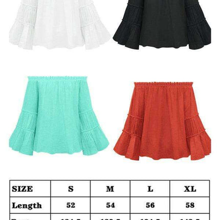 Stylish Asymmetrical Top with Trendy Flare Sleeves - Très Elite