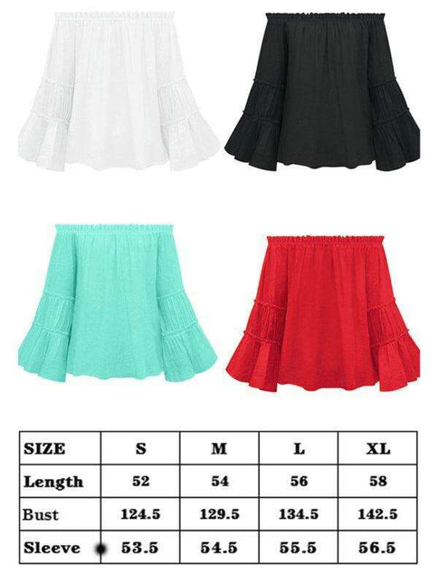 Stylish Asymmetrical Top with Trendy Flare Sleeves