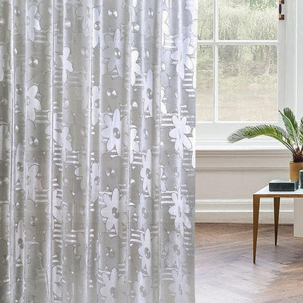 Stylish Cobblestone Geometric Shower Curtain Set - Versatile PVC Bathroom Decor in Multiple Sizes - Très Elite