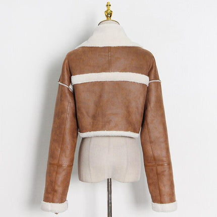 Stylish Colorblock Patchwork Blazer for Effortless Autumn Chic - Très Elite