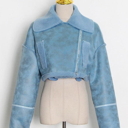 Stylish Colorblock Patchwork Blazer for Effortless Autumn Chic - Très Elite
