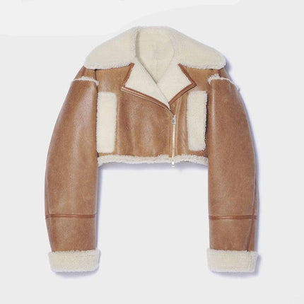Stylish Colorblock Patchwork Blazer for Effortless Autumn Chic - Très Elite